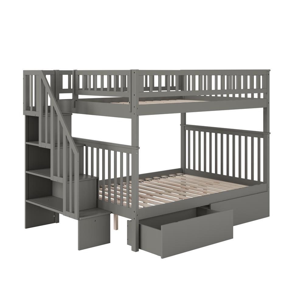 Atlantic Furniture Bunk Bed Drawer Grey 96