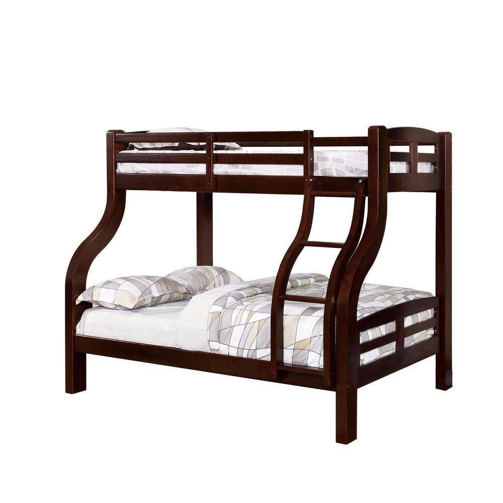 Williams Walnut Twin Bunk Bed Brown Beds Bed Frames