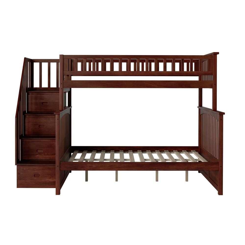 Atlantic Furniture Bunk Bed Twin Walnut Brown Beds Bed Frames