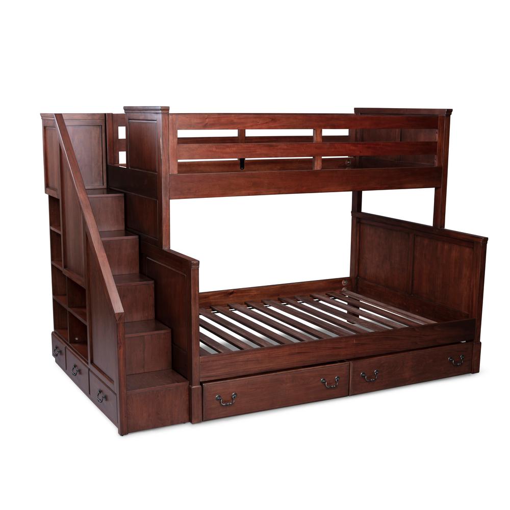 Homestyles Cherry Bunk Bed Drawer Under Bed Kids Furniture