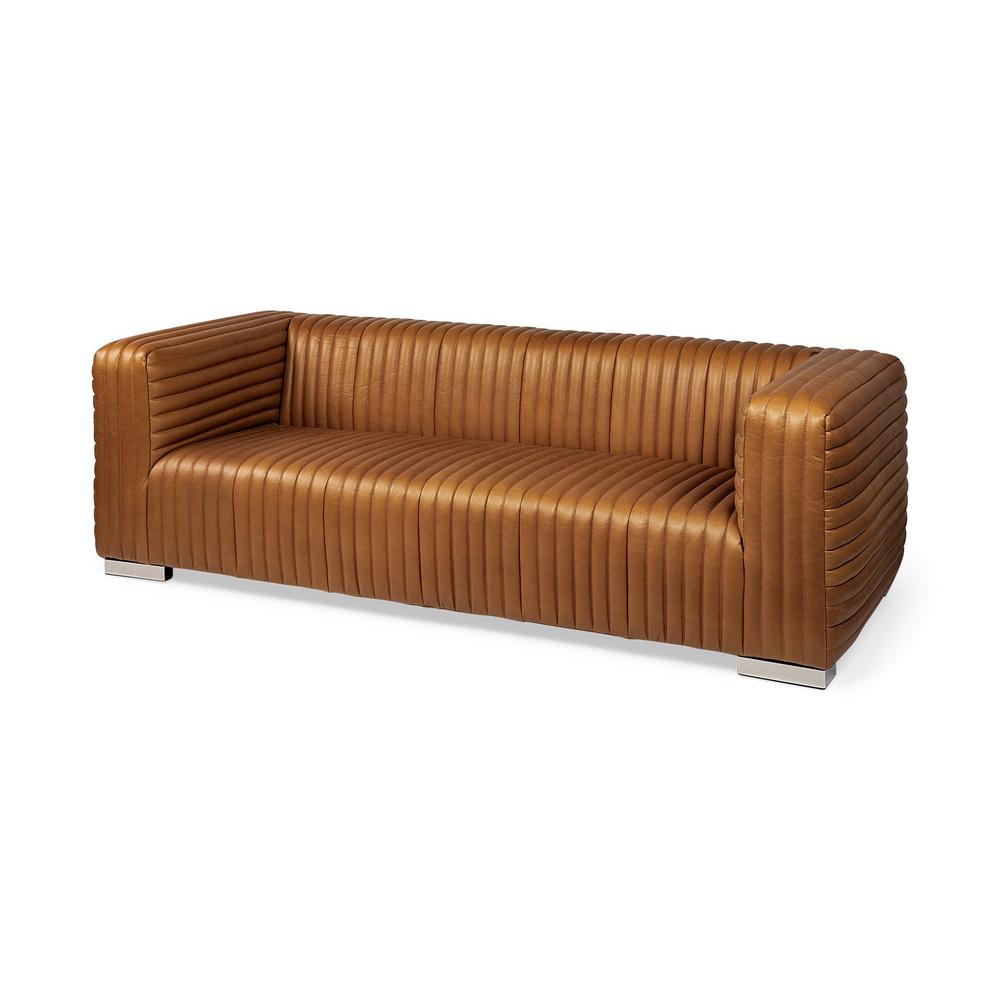 Mercana Wrapped Seater Sofa Leather Living Room Furniture