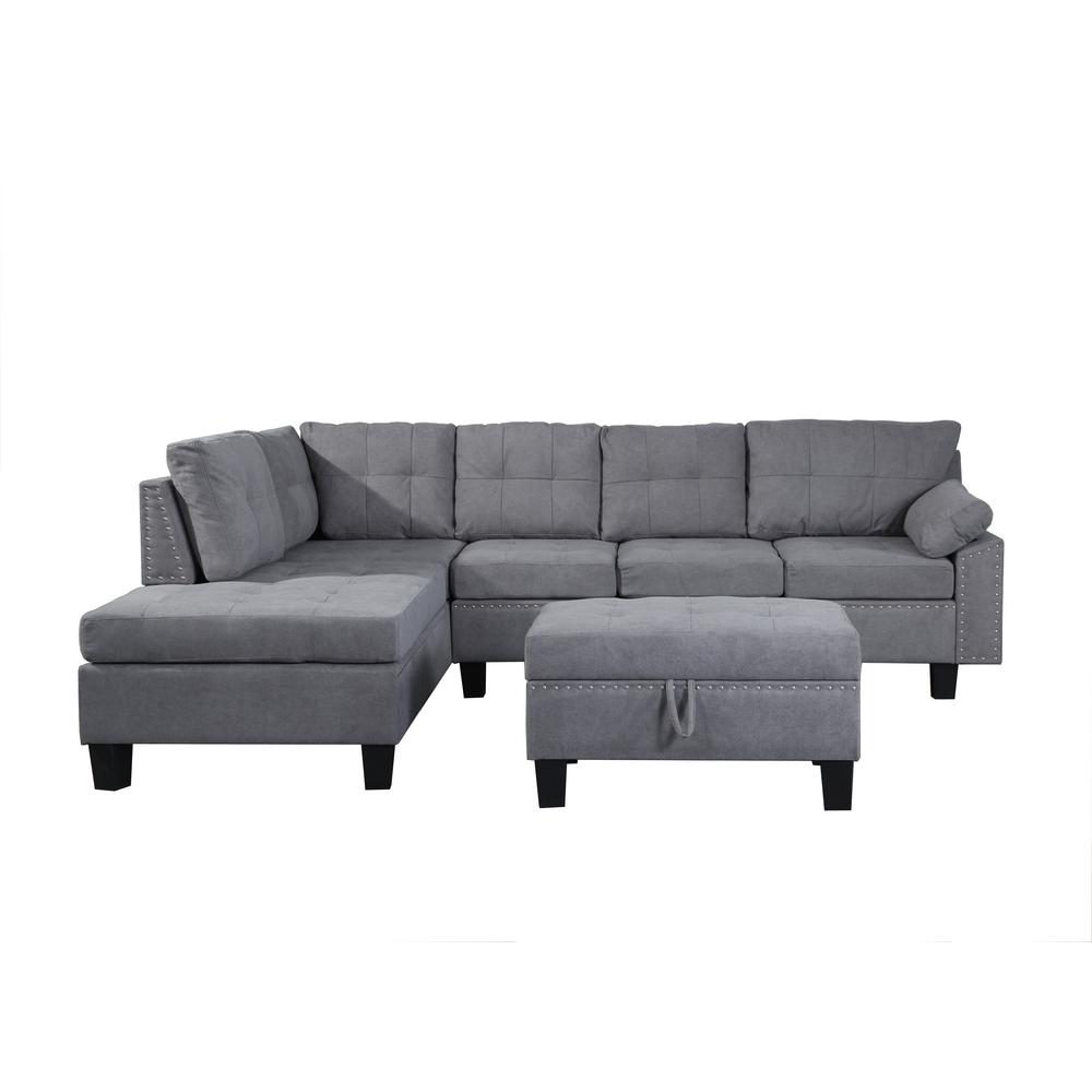 Boyel Living Sectional Sofa Set Pine Ice Velvet 604