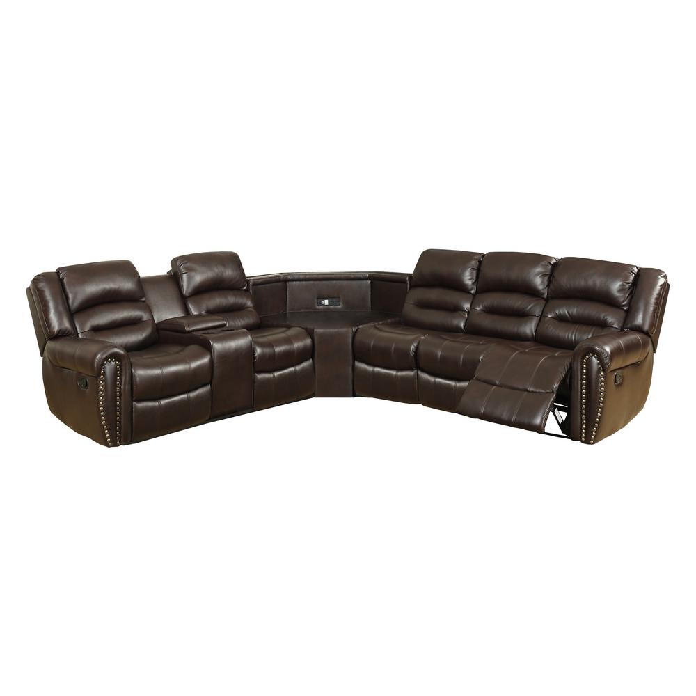 Nathaniel Home Sectional Sofa Storage Conso 165