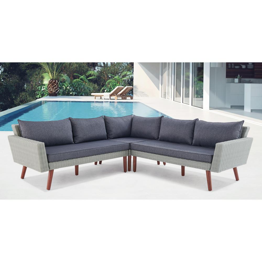 Alaterre Furniture Outdoor Corner Sectional Sofa 429