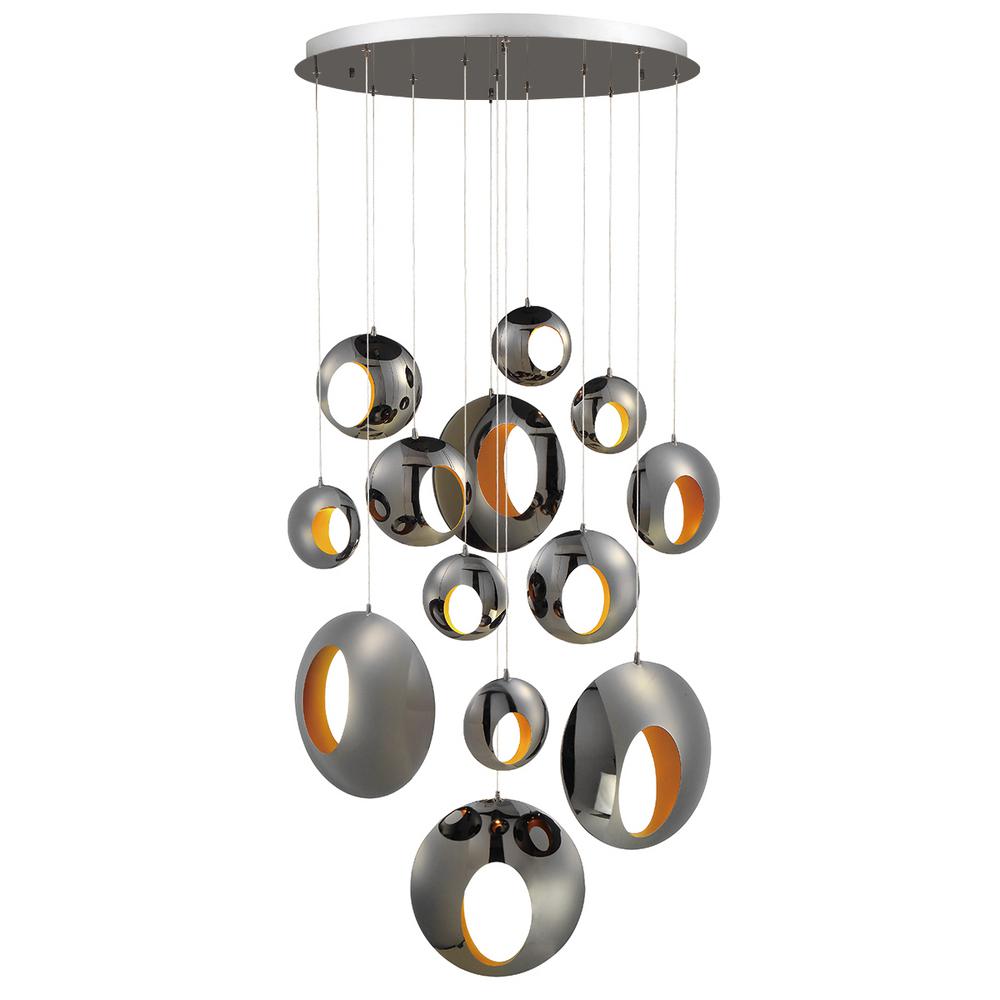 Eurofase Chrome Chandelier Led Shade Chandeliers