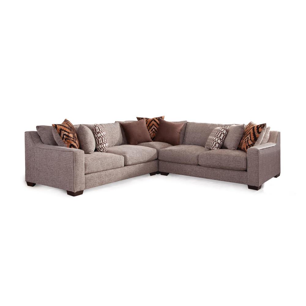 Steve Silver Seater Curved Sectional Sofa Armrests Living Room Furniture