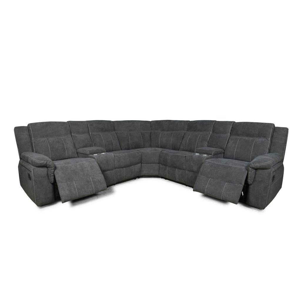 Boyel Living Velvet Seater Sectional Sofa Sofas
