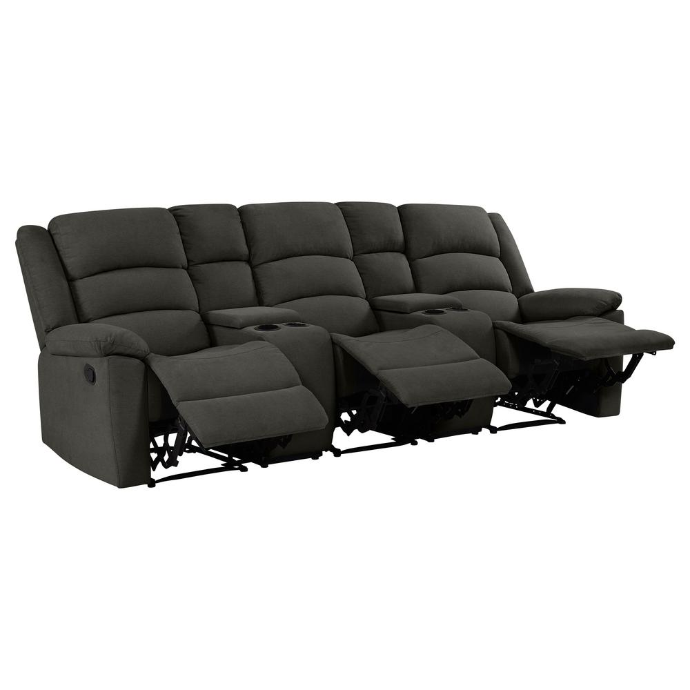 Prolounger Velour Wall Recliner Sofa Storage Console Sofas