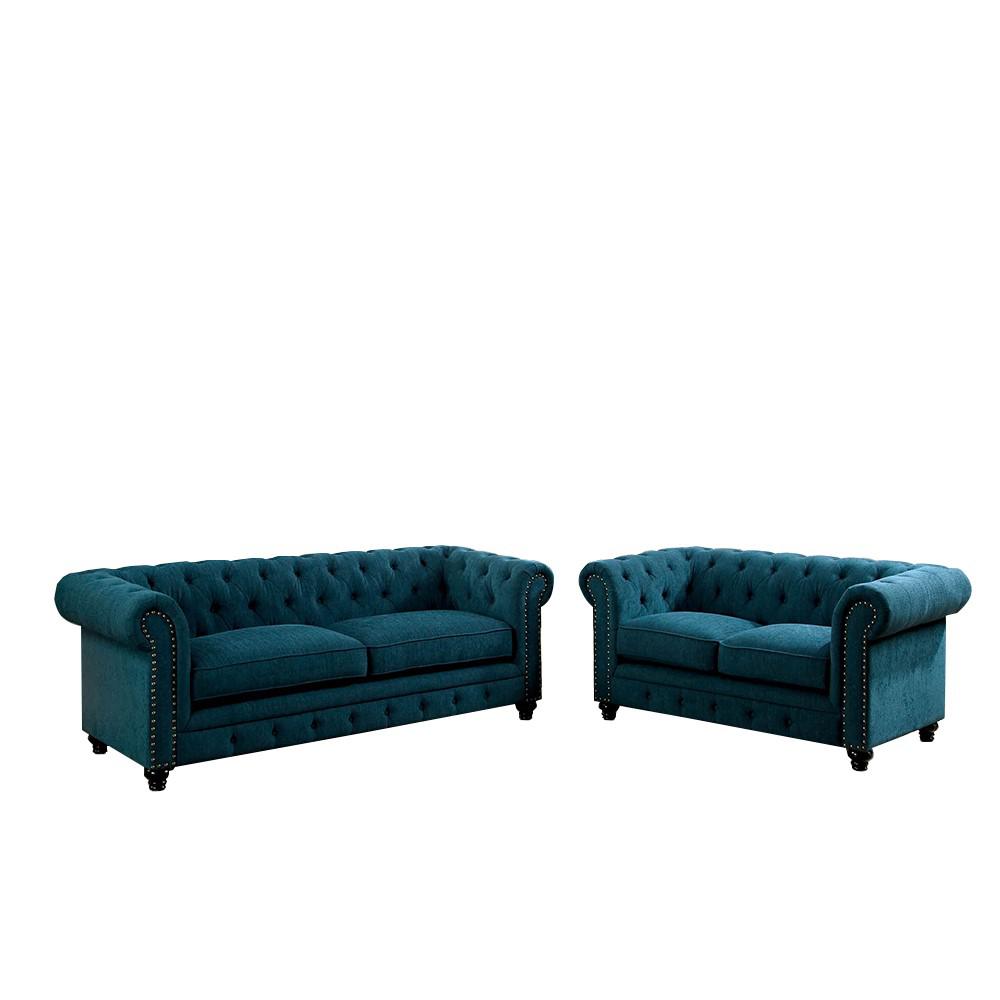 Williams Sofa Set Teal Blue