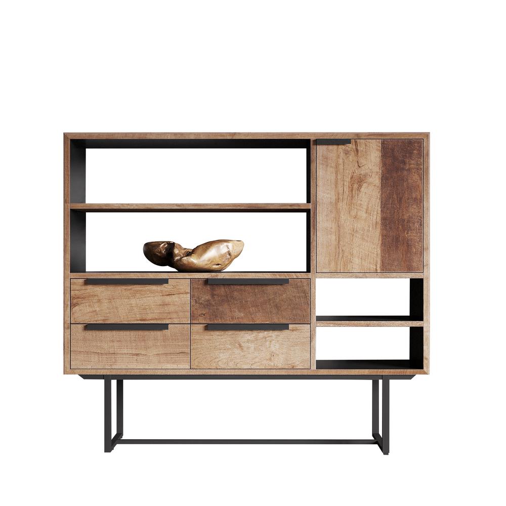 Urban Woodcraft Storage Cabinet Teak Home Office Furniture