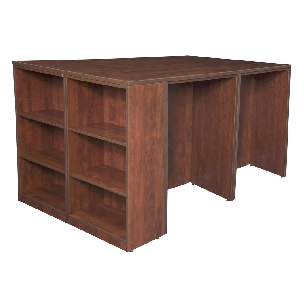 Regency Cherry Desk Storage Cabinet Lateral File Bookcase End Red Office Furniture Sets