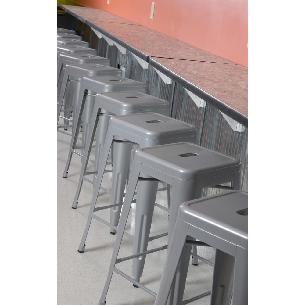 Regency Stack Stool Set Gray Office Chairs