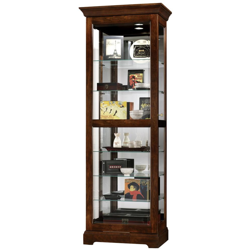 Howard Miller Curio Cabinet Cherry Home Office Furniture