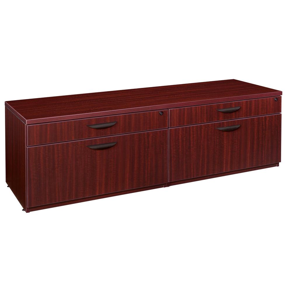 Regency Mahogany Double Lateral Credenza Brown 114