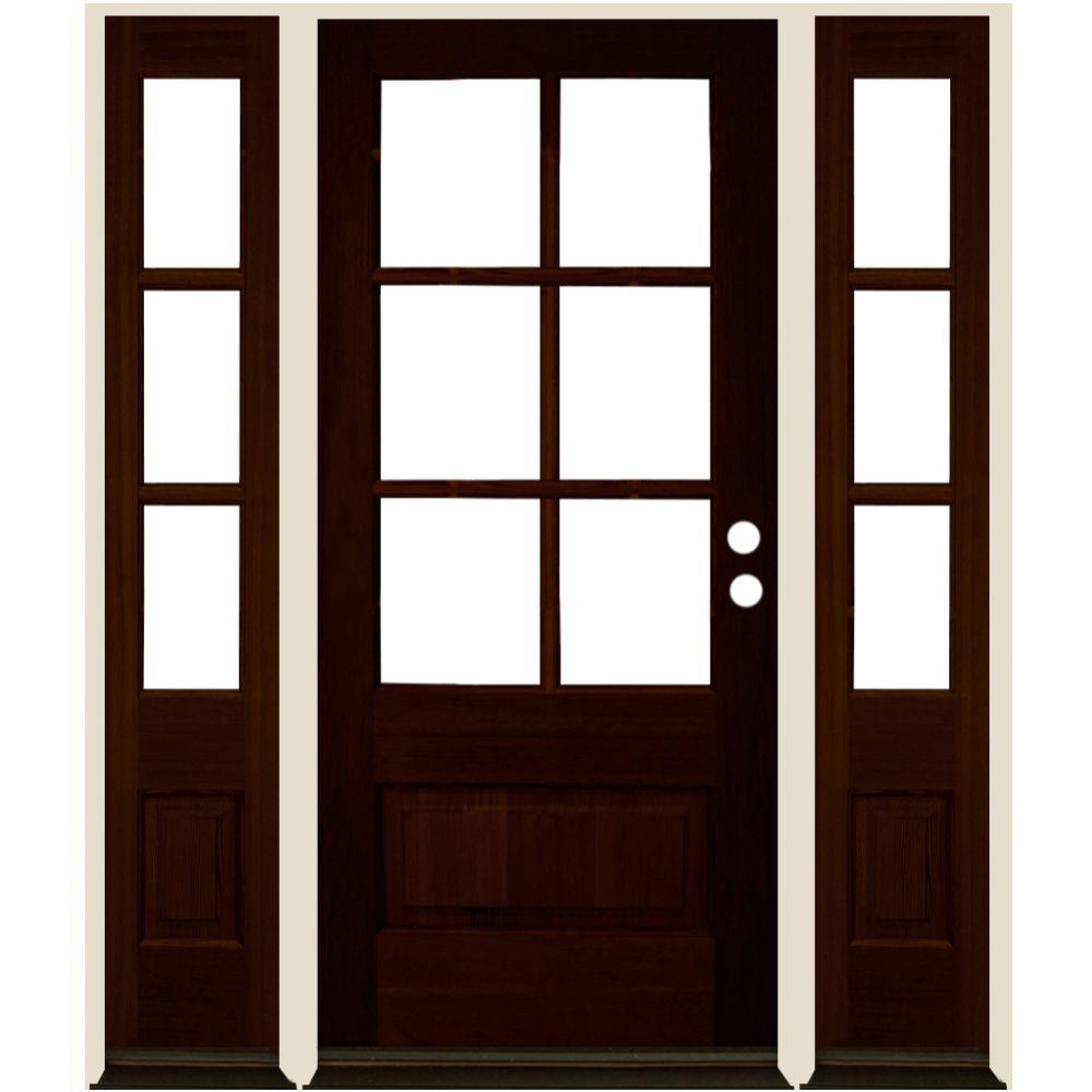 Krosswood Doors Left Mahogany Front Door Double Doors