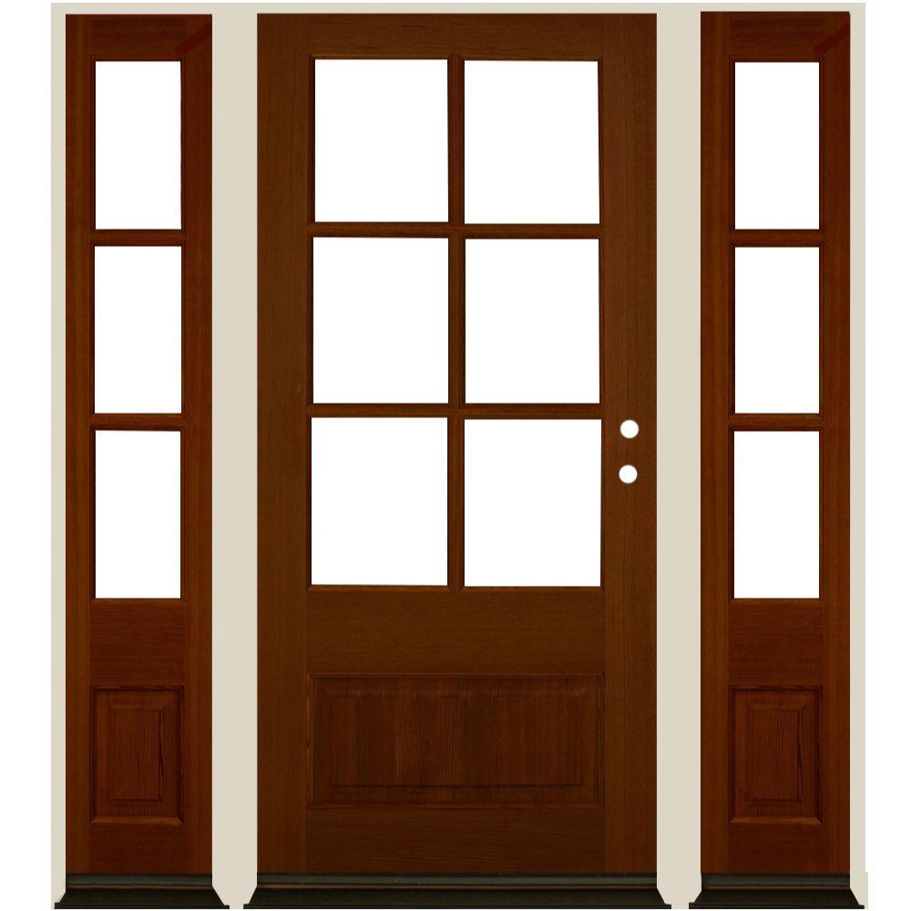 Krosswood Doors Left Chestnut Front Door Double Chestn Doors