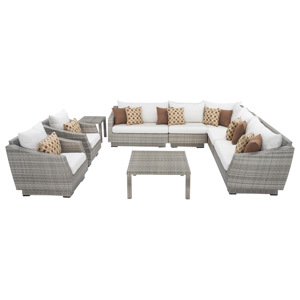 Rst Brands Patio Corner Sectional Chair Group Cream Outdoor Furniture Sets