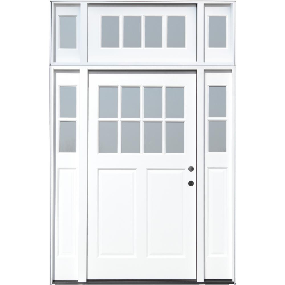Pacific Entries Left Panel Painted Wood Entry Doortransom Doors