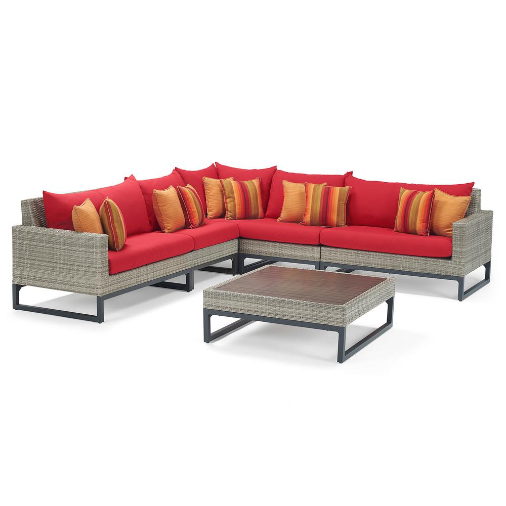 Rst Brands Wicker Outdoor Sectional Set Sunset Outdoor Furniture Sets
