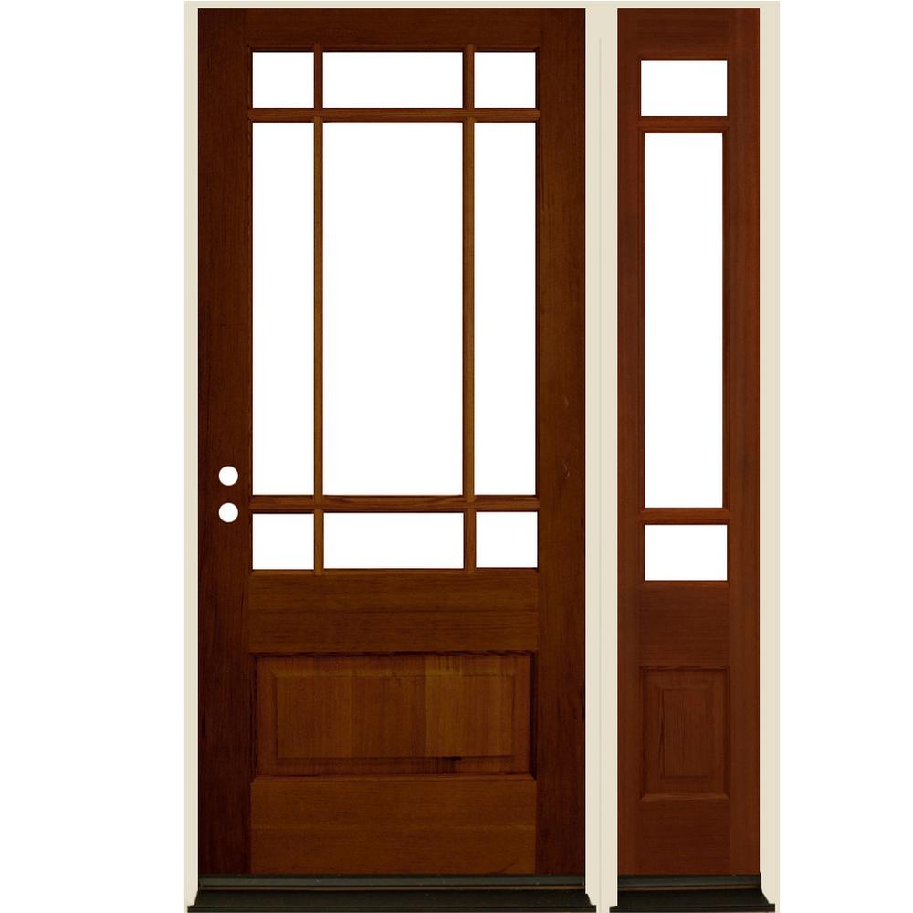 Krosswood Doors Chestnut Right Front Door Right Red Doors