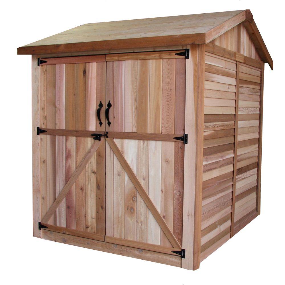 Outdoor Living Today Cedar Maximizer Storage Shed Tans 748