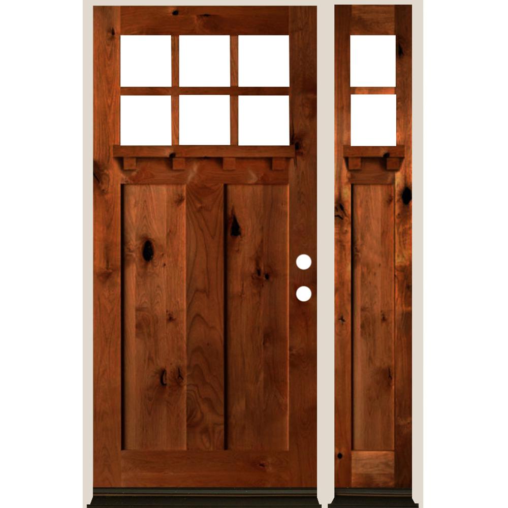 Krosswood Doors Left Chestnut Front Door Right Doors