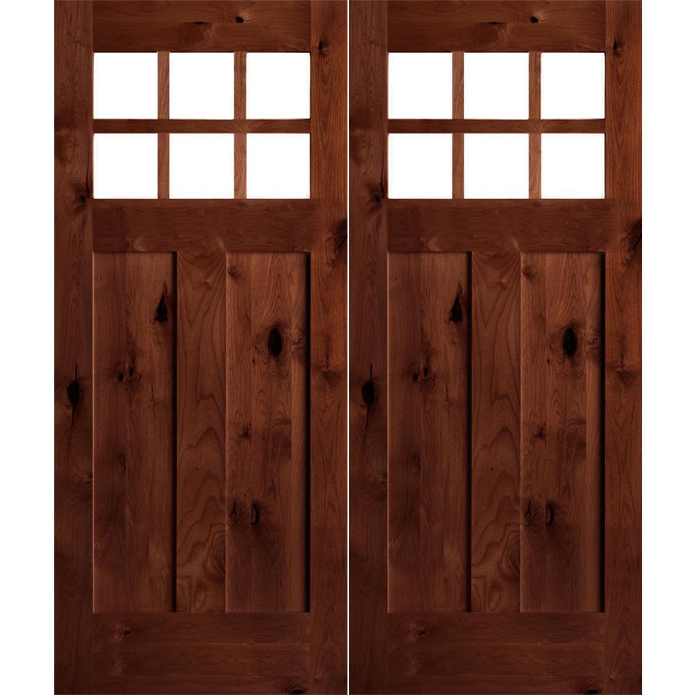 Krosswood Doors Chestnut Right Double Front Door 526