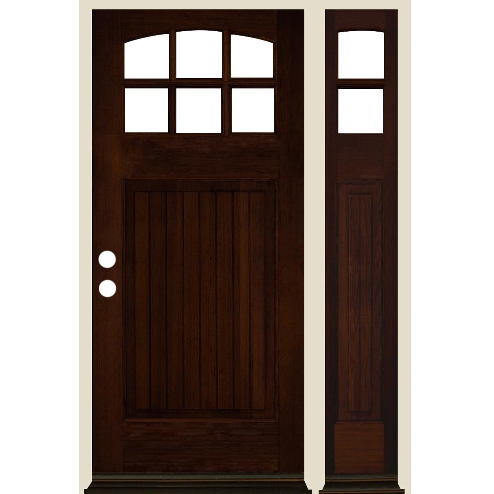 Krosswood Doors Arched Mahogany Right Front Door Right 3632
