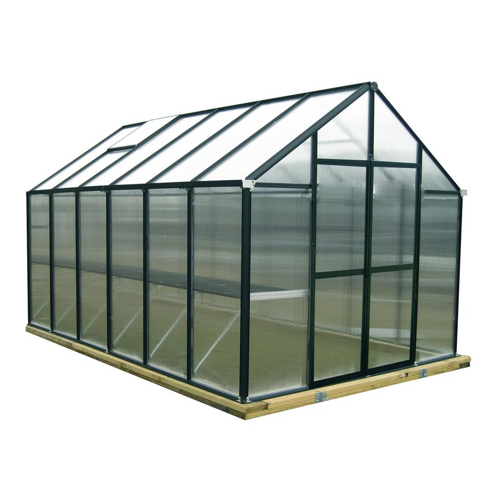 Monticello Greenhouse Front Back Door Dual Workbenches 89