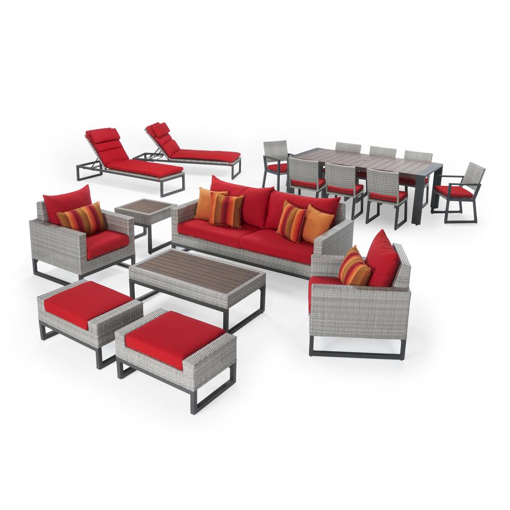 Rst Brands Wicker Outdoor Conversation Set Sunset Outdoor Furniture Sets