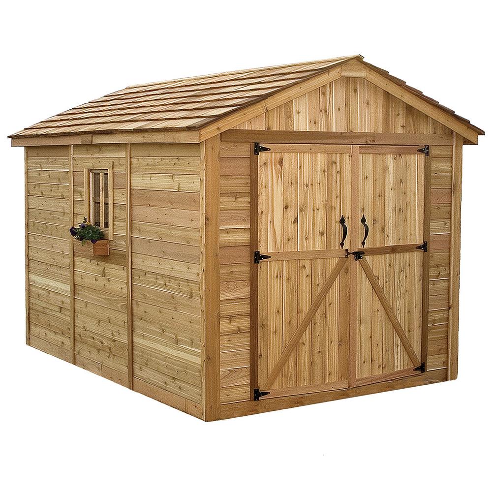 Outdoor Living Today Cedar Storage Shed Tans 116
